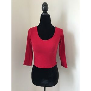 Red Crop Top